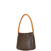 ルイ ヴィトン モノグラム ルーピングMM ワンショルダーバッグ ハンドバッグ M51146 ブラウン PVC レザー レディース LOUIS VUITTON 【中古】